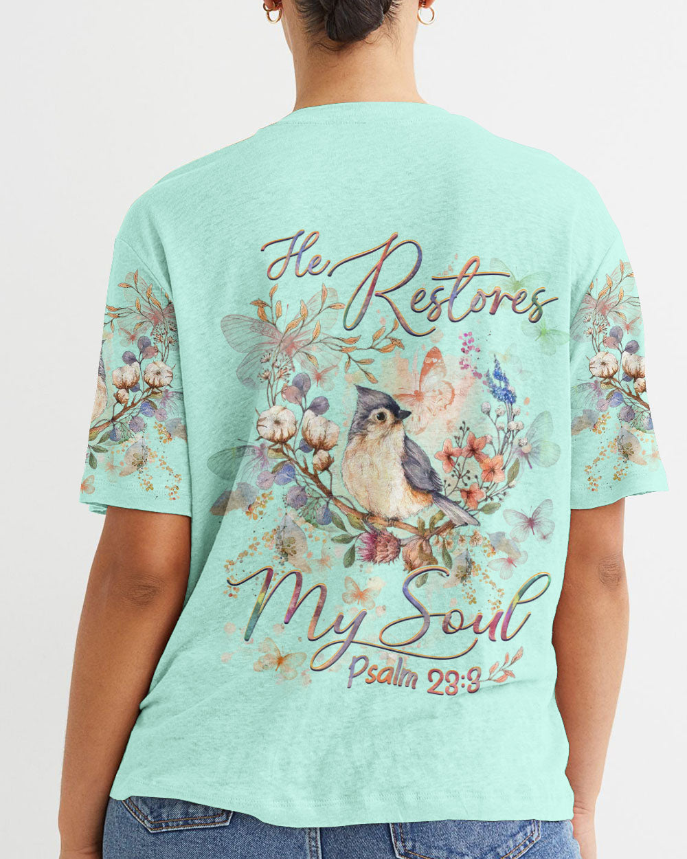 He Restores My Soul Women's All Over Print Shirt - Yhhg1809232, easychoo.com