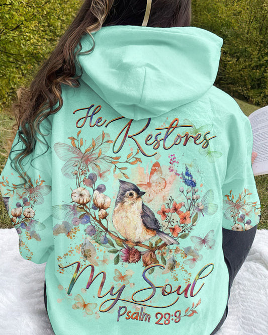 He Restores My Soul Women's All Over Print Shirt - Yhhg1809232, easychoo.com