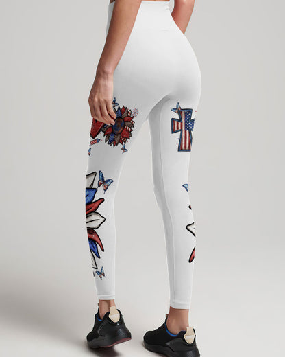 She Loves Jesus and America Women's All Over Print Shirt - Yhln0307234, easychoo.com