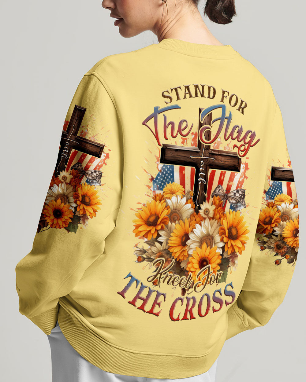 Stand For The Flag Kneel For The Cross Women's All Over Print Shirt - Tlnz0607233, easychoo.com