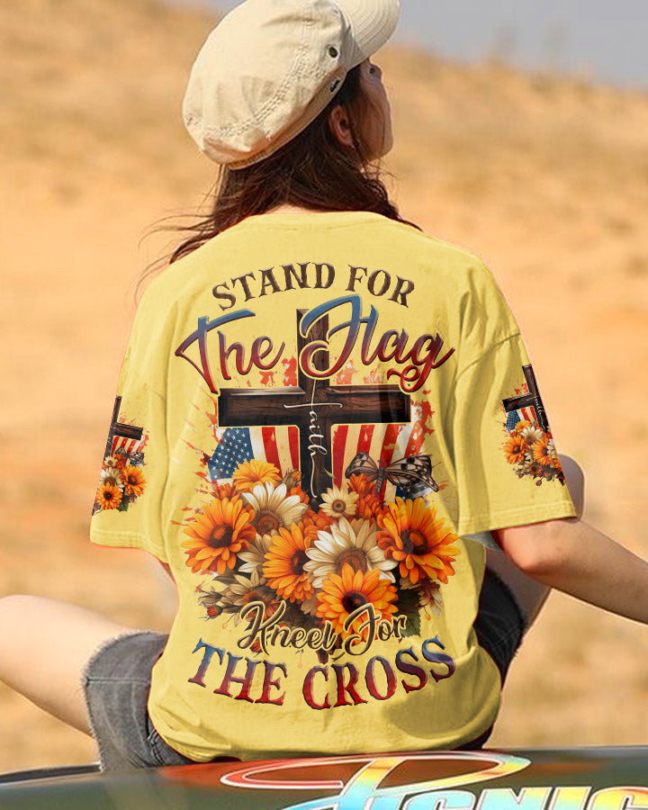 Stand For The Flag Kneel For The Cross Women's All Over Print Shirt - Tlnz0607233, easychoo.com