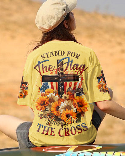 Stand For The Flag Kneel For The Cross Women's All Over Print Shirt - Tlnz0607233, easychoo.com