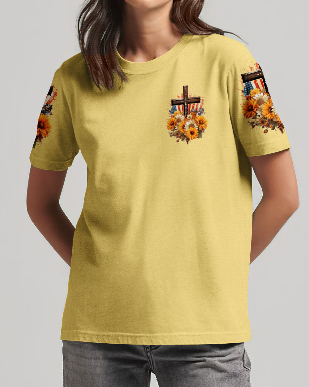 Stand For The Flag Kneel For The Cross Women's All Over Print Shirt - Tlnz0607233, easychoo.com