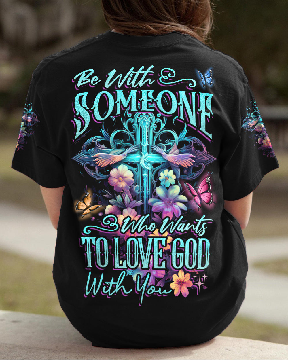 Love God With You Women's All Over Print Shirt - Tytd2806233, easychoo.com
