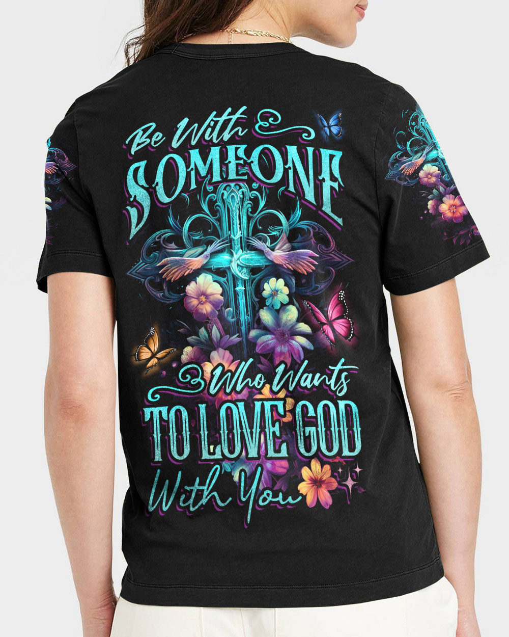 Love God With You Women's All Over Print Shirt - Tytd2806233, easychoo.com