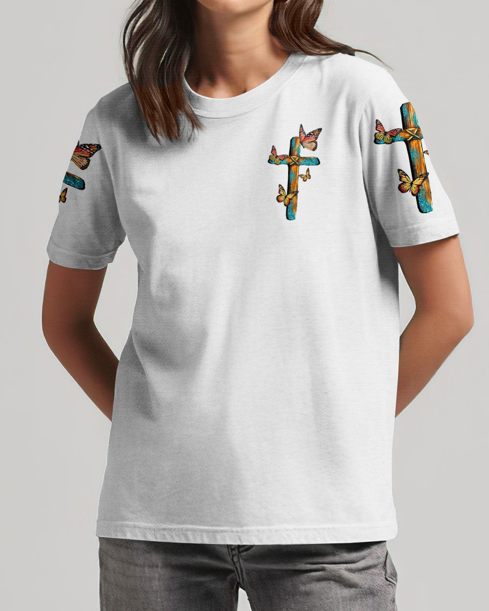 Pray Trust Wait Women's All Over Print Shirt - Tytd1007233, easychoo.com