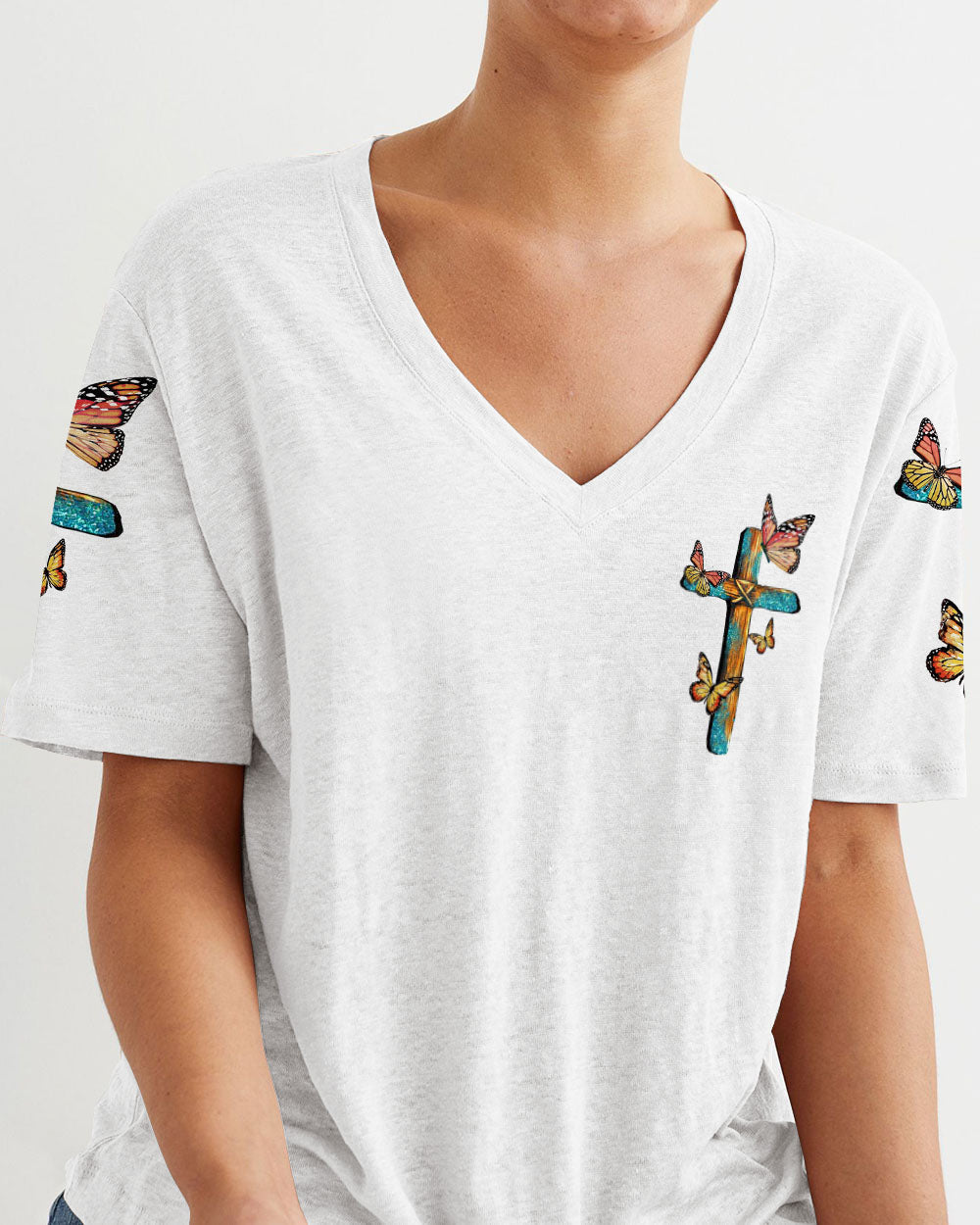 Pray Trust Wait Women's All Over Print Shirt - Tytd1007233, easychoo.com