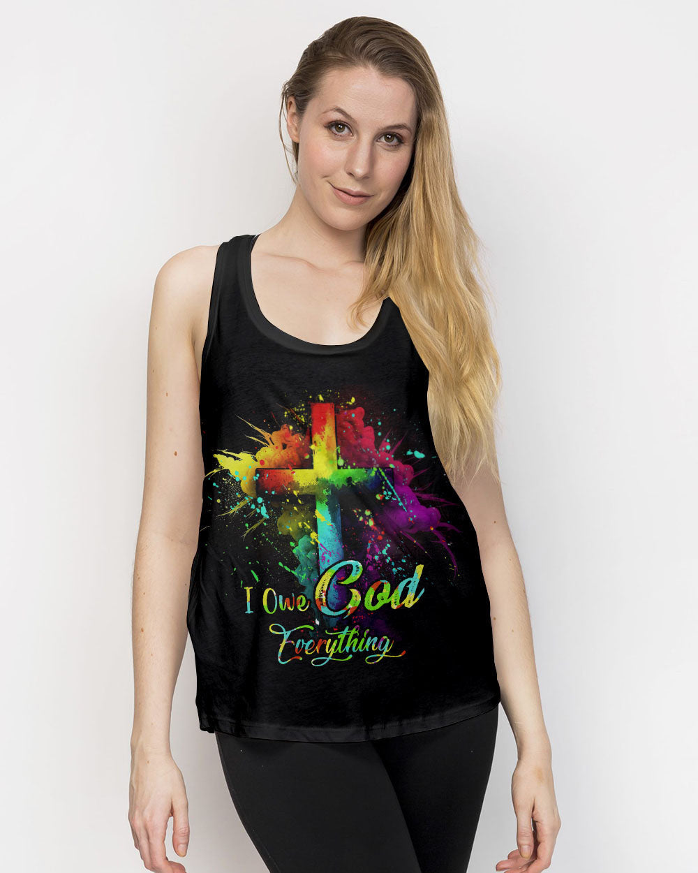 I Owe God Everything Women's All Over Print Shirt - Tytd1207232, easychoo.com