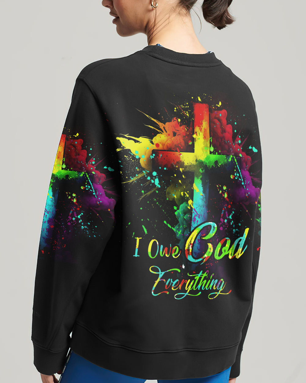 I Owe God Everything Women's All Over Print Shirt - Tytd1207232, easychoo.com