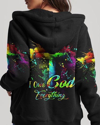 I Owe God Everything Women's All Over Print Shirt - Tytd1207232, easychoo.com