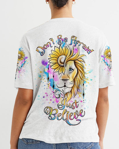 Don't Be Afraid Just Believe Women's All Over Print Shirt - Yhdu2407238, easychoo.com