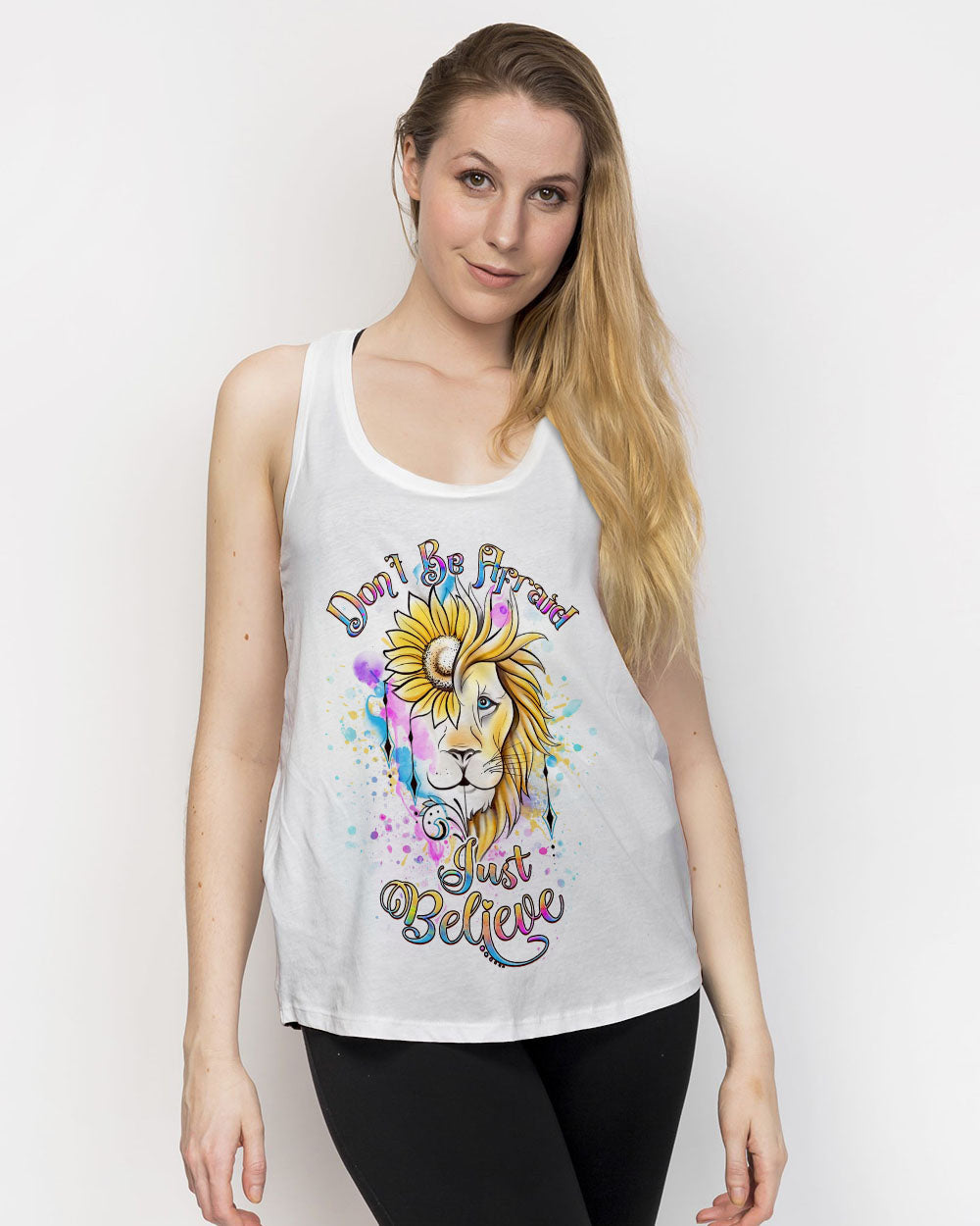 Don't Be Afraid Just Believe Women's All Over Print Shirt - Yhdu2407238, easychoo.com