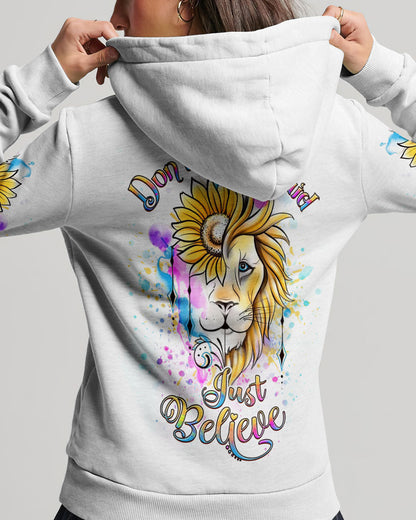 Don't Be Afraid Just Believe Women's All Over Print Shirt - Yhdu2407238, easychoo.com