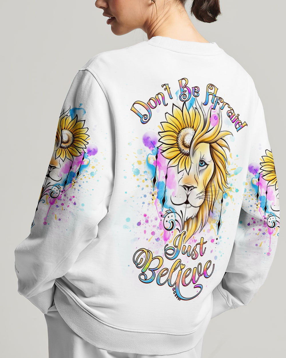 Don't Be Afraid Just Believe Women's All Over Print Shirt - Yhdu2407238, easychoo.com