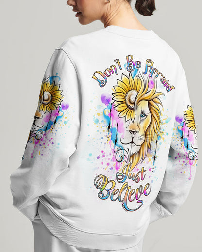 Don't Be Afraid Just Believe Women's All Over Print Shirt - Yhdu2407238, easychoo.com