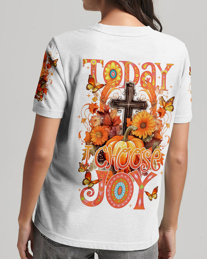 Today I Choose Joy Autumn Women's All Over Print Shirt - Tytm1907232, easychoo.com