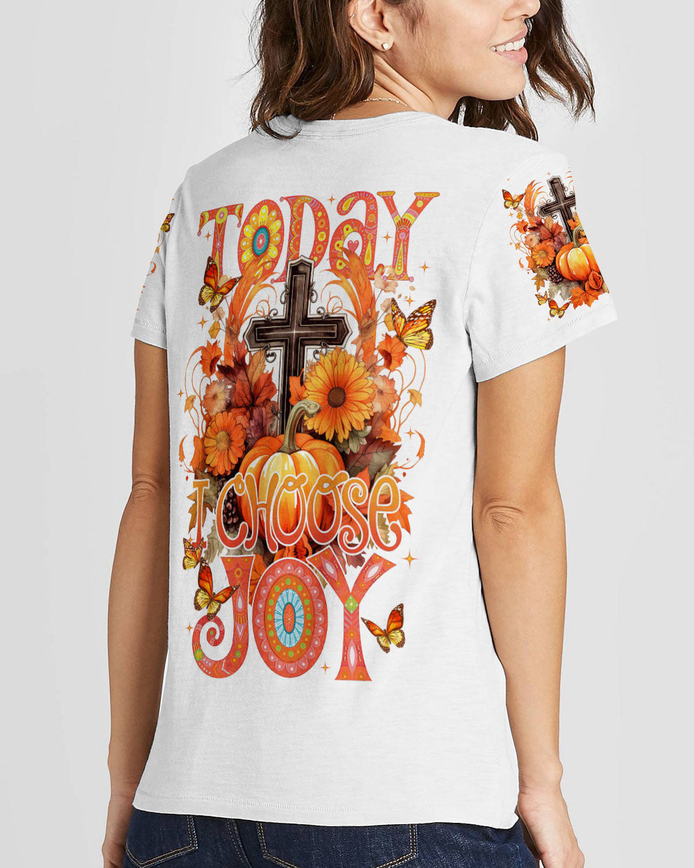 Today I Choose Joy Autumn Women's All Over Print Shirt - Tytm1907232, easychoo.com
