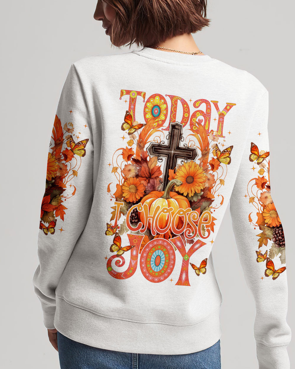 Today I Choose Joy Autumn Women's All Over Print Shirt - Tytm1907232, easychoo.com