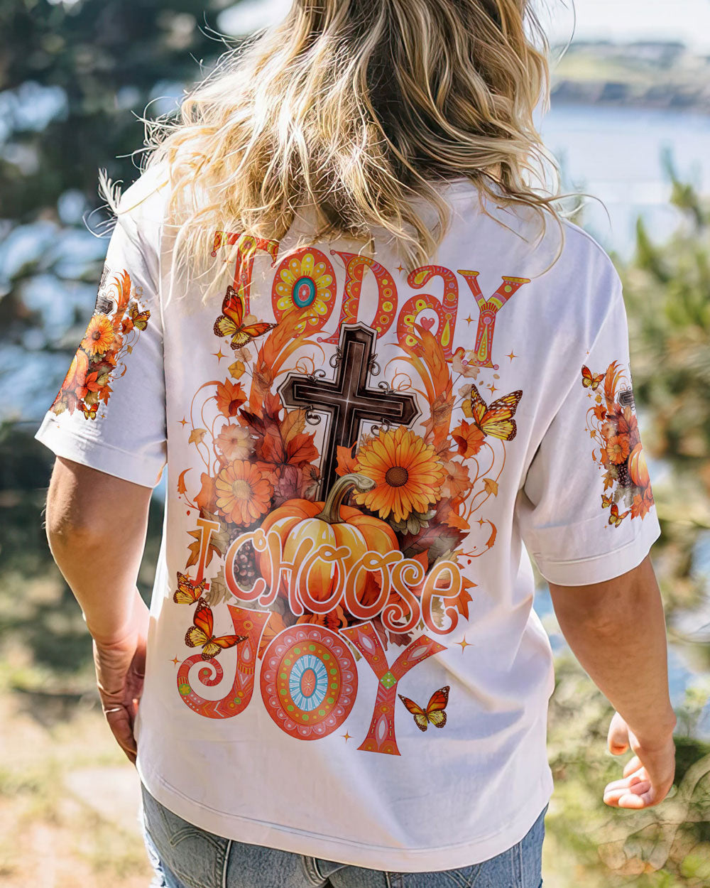 Today I Choose Joy Autumn Women's All Over Print Shirt - Tytm1907232, easychoo.com