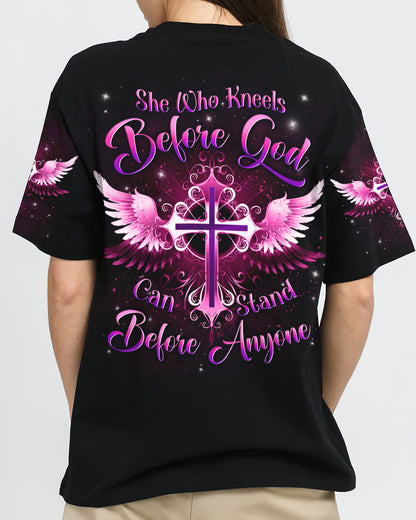 She Who Kneels Before God Women's All Over Print Shirt - Yhln2308232, easychoo.com