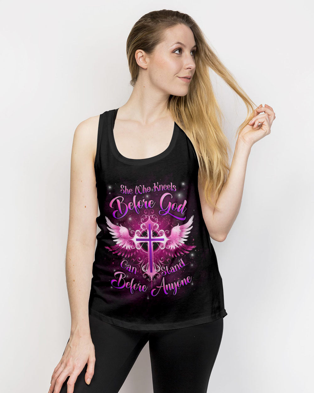 She Who Kneels Before God Women's All Over Print Shirt - Yhln2308232, easychoo.com
