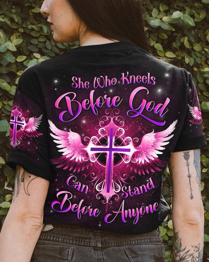 She Who Kneels Before God Women's All Over Print Shirt - Yhln2308232, easychoo.com