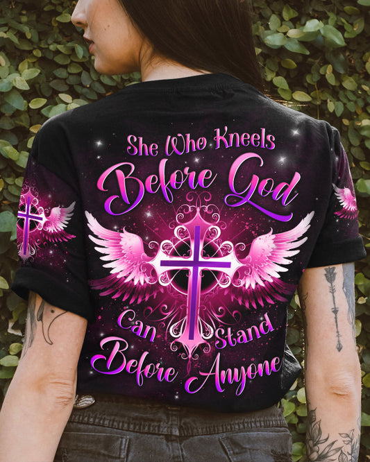 She Who Kneels Before God Women's All Over Print Shirt - Yhln2308232, easychoo.com