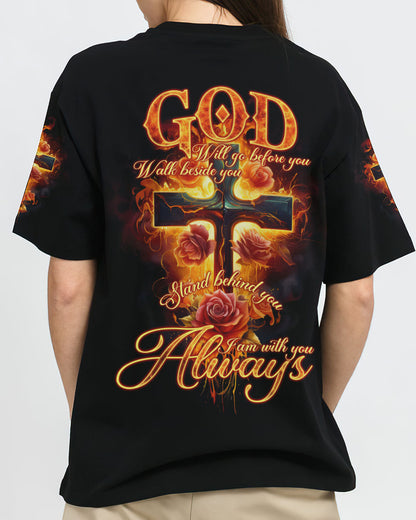 God Will Go Before You Women's All Over Print Shirt - Tlno2107234, easychoo.com