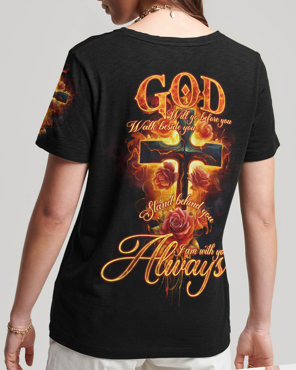 God Will Go Before You Women's All Over Print Shirt - Tlno2107234, easychoo.com