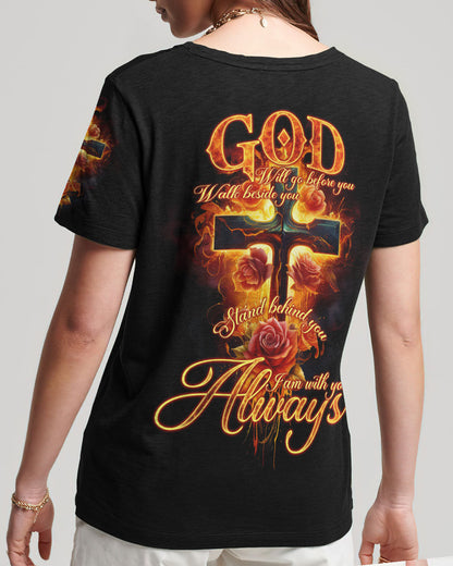 God Will Go Before You Women's All Over Print Shirt - Tlno2107234, easychoo.com