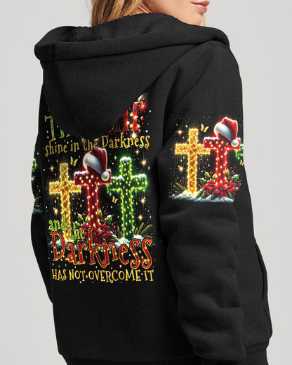 The Light Shines In The Darkness Christmas All Over Print Shirt - Tytm2010234, easychoo.com