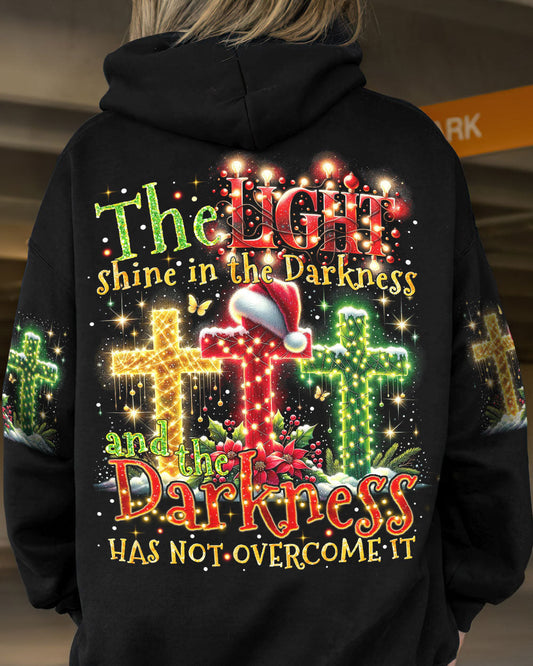 The Light Shines In The Darkness Christmas All Over Print Shirt - Tytm2010234, easychoo.com