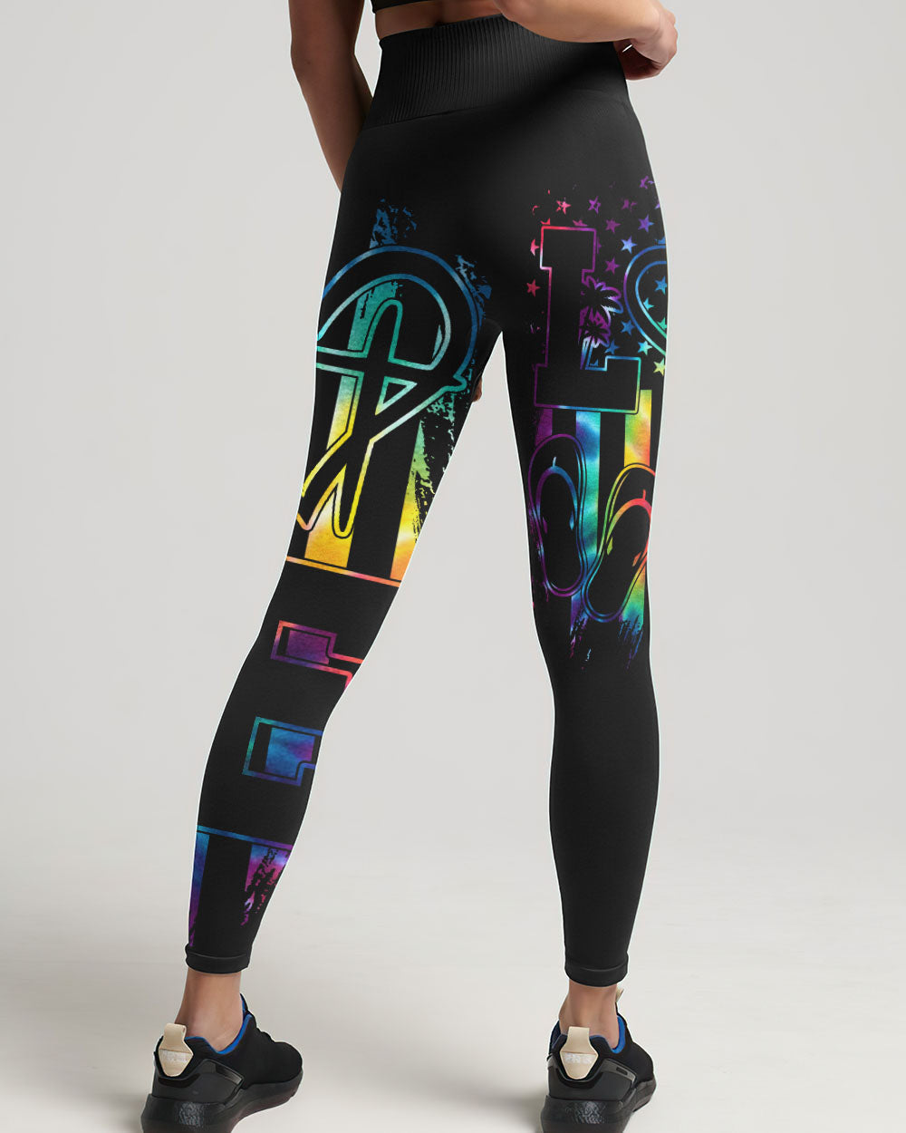 Love Faith Tie Dye Flag Women's All Over Print Shirt - Ty2506237, easychoo.com