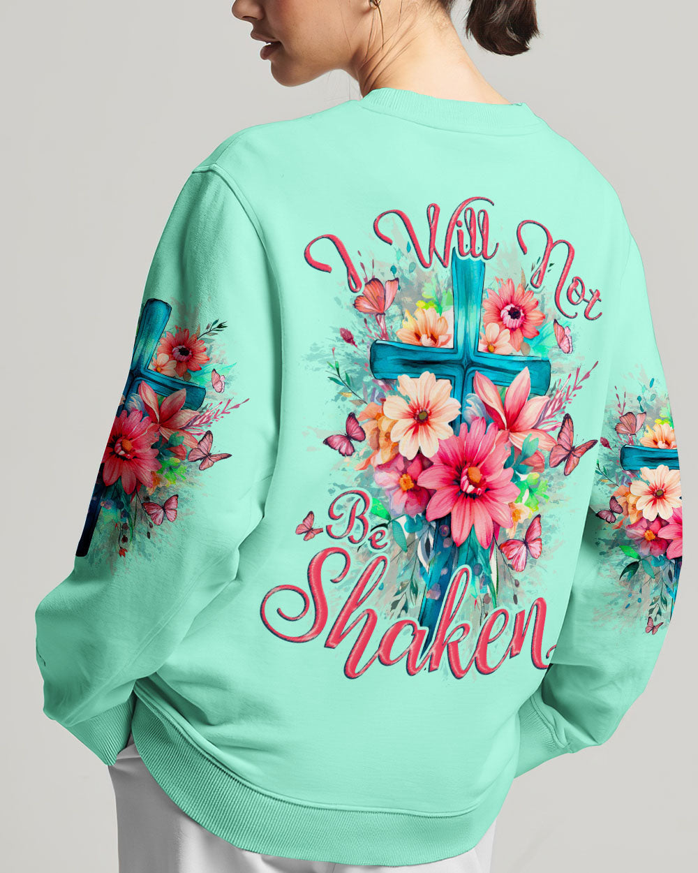 I Will Not Be Shaken Women's All Over Print Shirt - Tytd0510232, easychoo.com