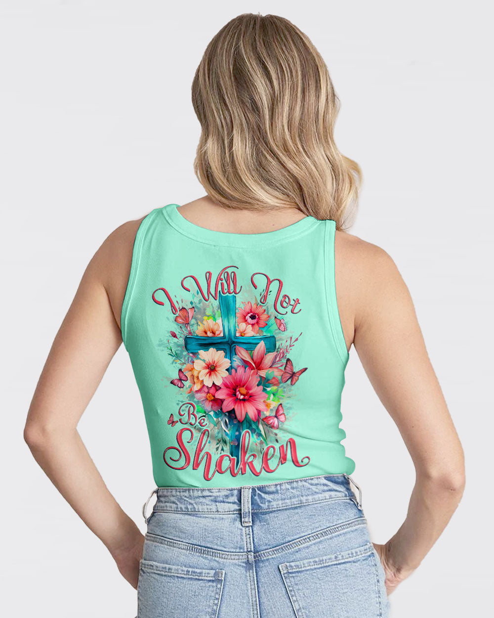 I Will Not Be Shaken Women's All Over Print Shirt - Tytd0510232, easychoo.com