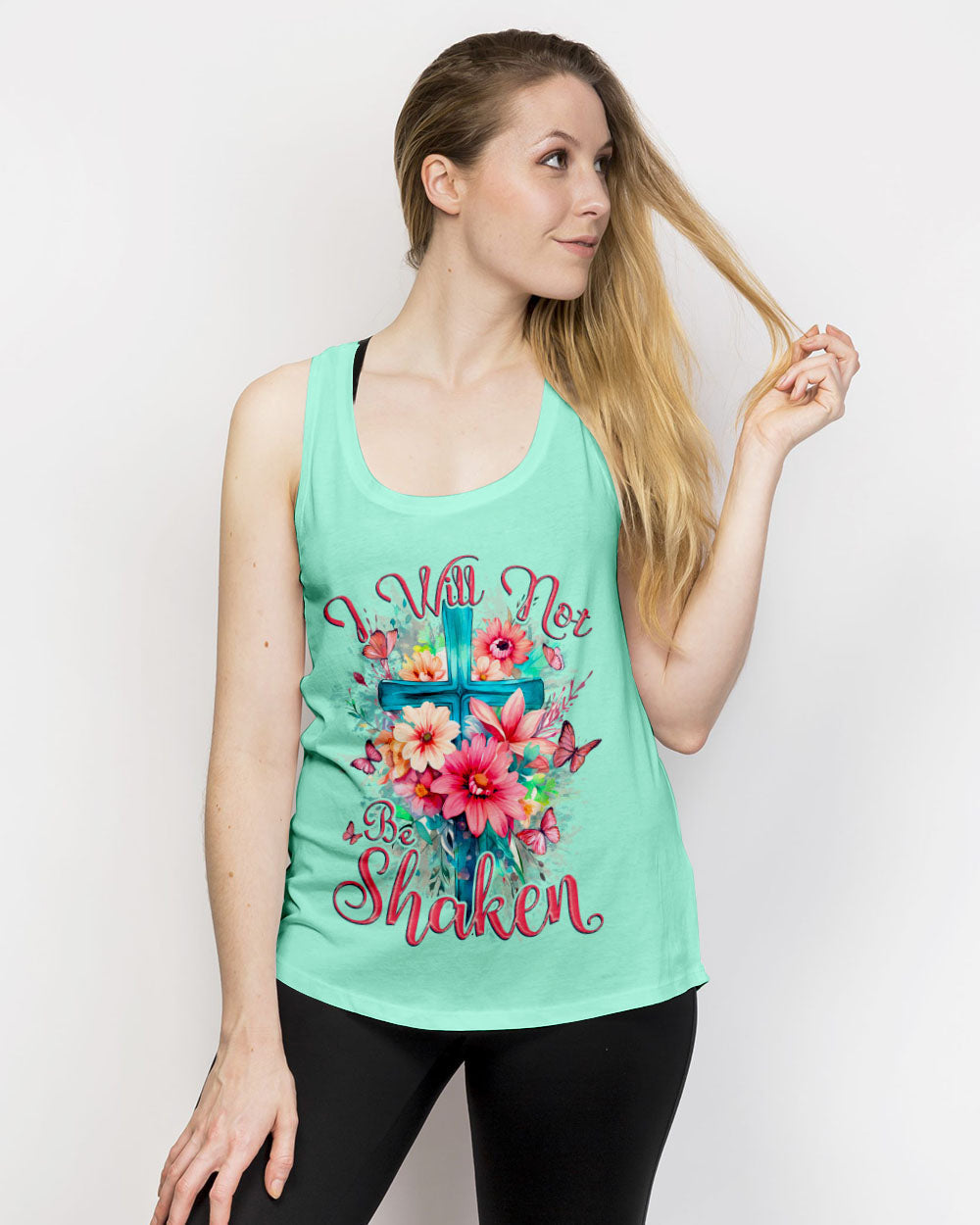 I Will Not Be Shaken Women's All Over Print Shirt - Tytd0510232, easychoo.com