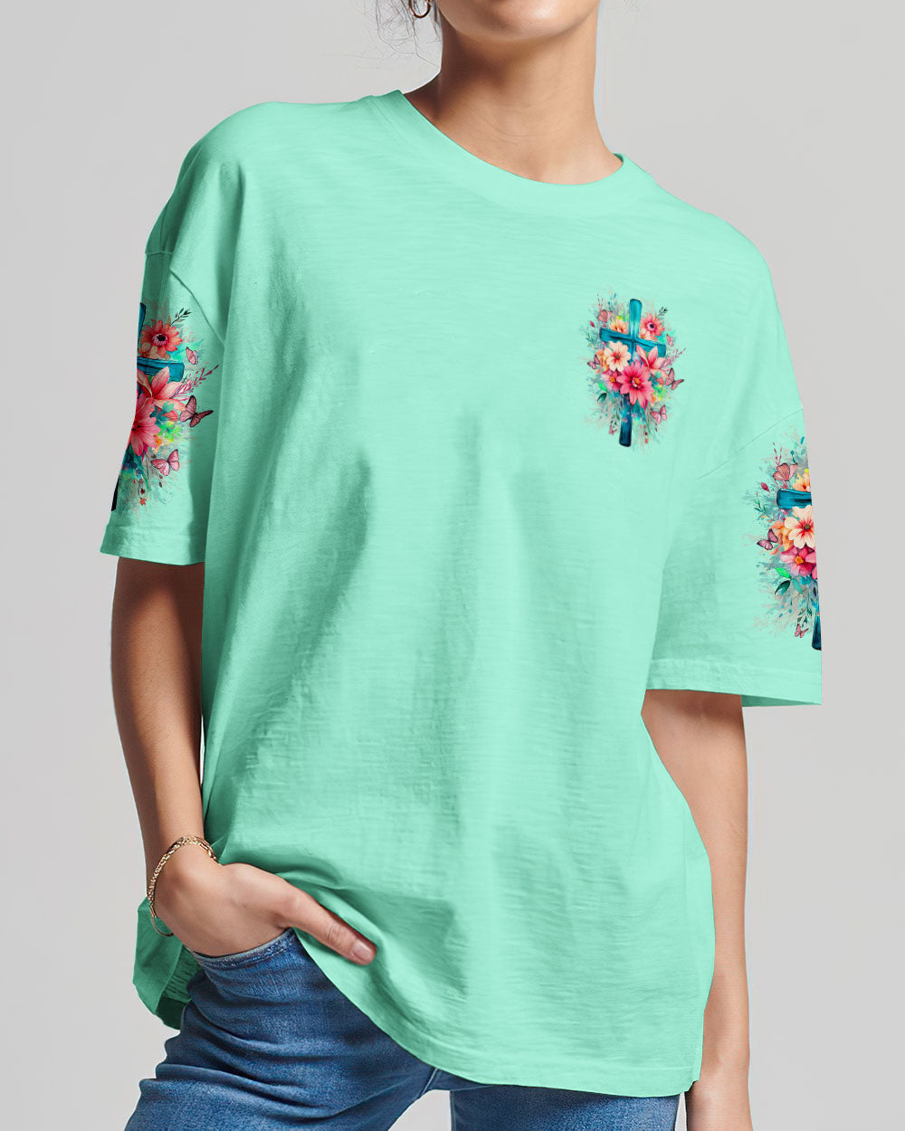 I Will Not Be Shaken Women's All Over Print Shirt - Tytd0510232, easychoo.com