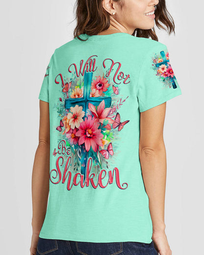 I Will Not Be Shaken Women's All Over Print Shirt - Tytd0510232, easychoo.com