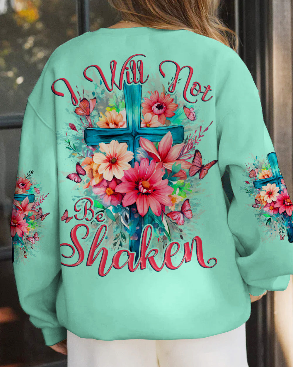 I Will Not Be Shaken Women's All Over Print Shirt - Tytd0510232, easychoo.com