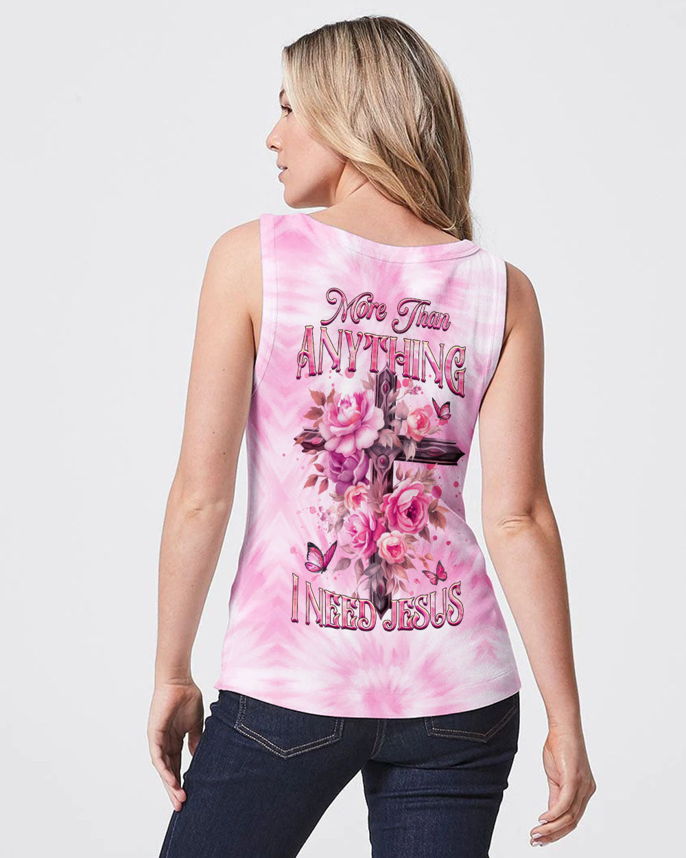 More Than Anything I Need Jesus Women's All Over Print Shirt - Yhhg1007235, easychoo.com