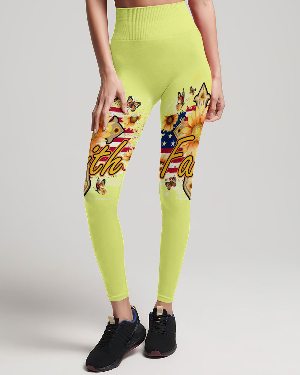 Faith Sunflower Flag Women's All Over Print Shirt - Tlno1708232, easychoo.com