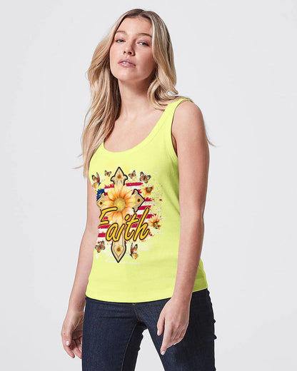 Faith Sunflower Flag Women's All Over Print Shirt - Tlno1708232, easychoo.com