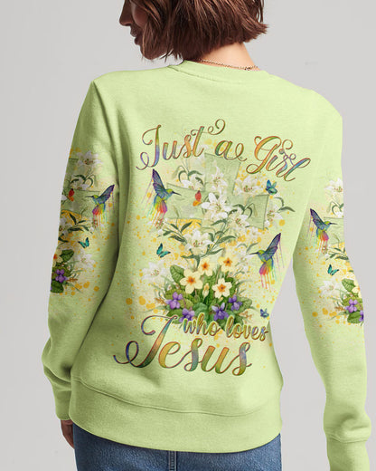 Just A Girl Who Loves Jesus Women's All Over Print Shirt - Yhlh15092302, easychoo.com