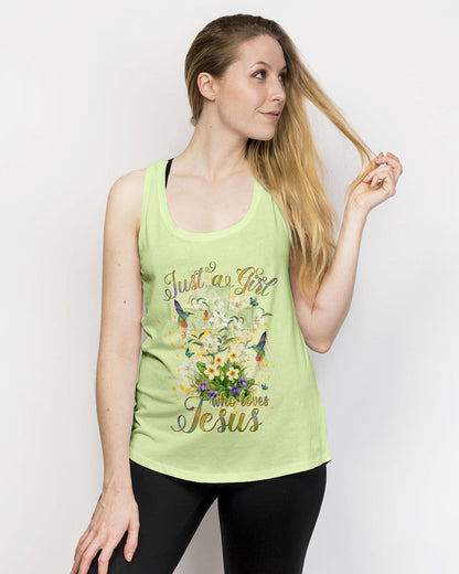 Just A Girl Who Loves Jesus Women's All Over Print Shirt - Yhlh15092302, easychoo.com