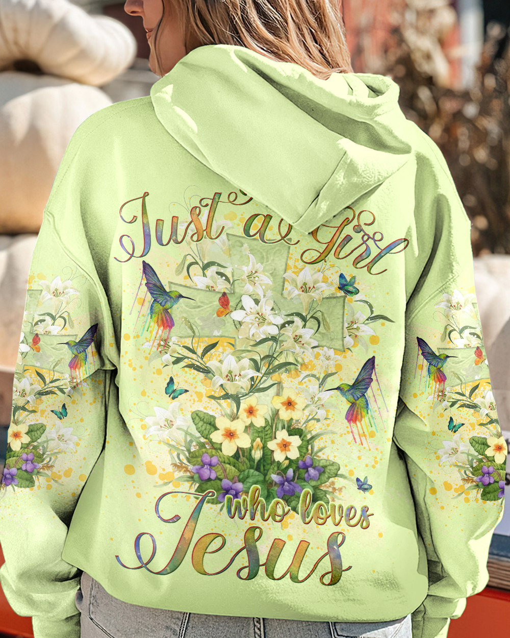 Just A Girl Who Loves Jesus Women's All Over Print Shirt - Yhlh15092302, easychoo.com