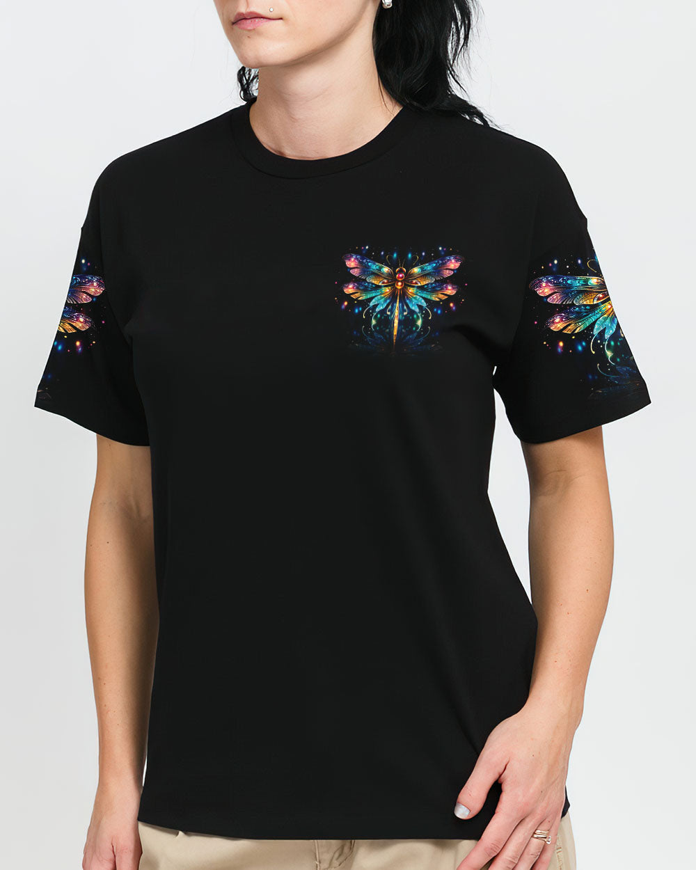 Hope And Faith Are My Wings Dragonfly Women's All Over Print Shirt - Ty0307232, easychoo.com