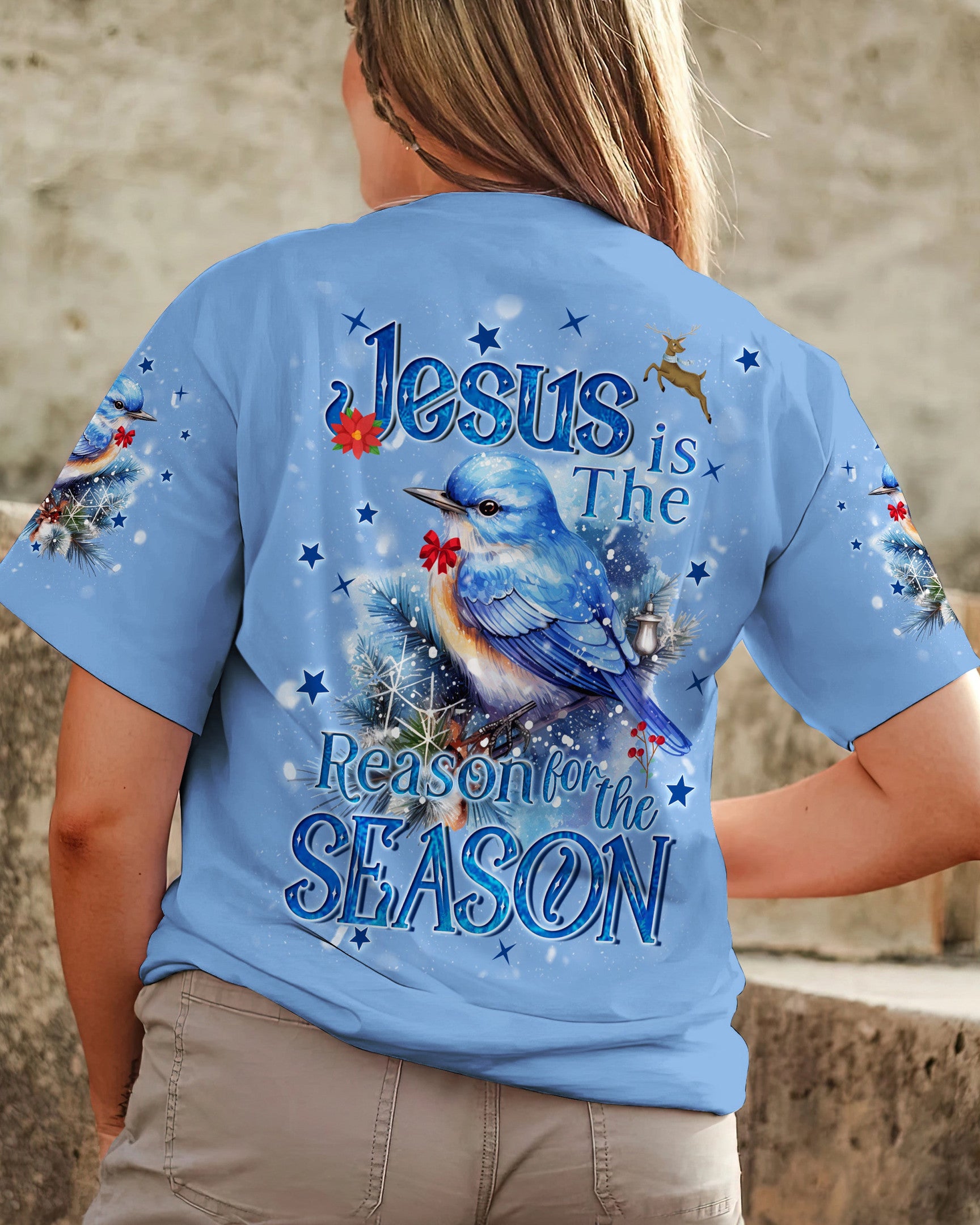 Jesus Is The Reason For The Christmas Women's All Over Print Shirt - Tyqy1509232, easychoo.com