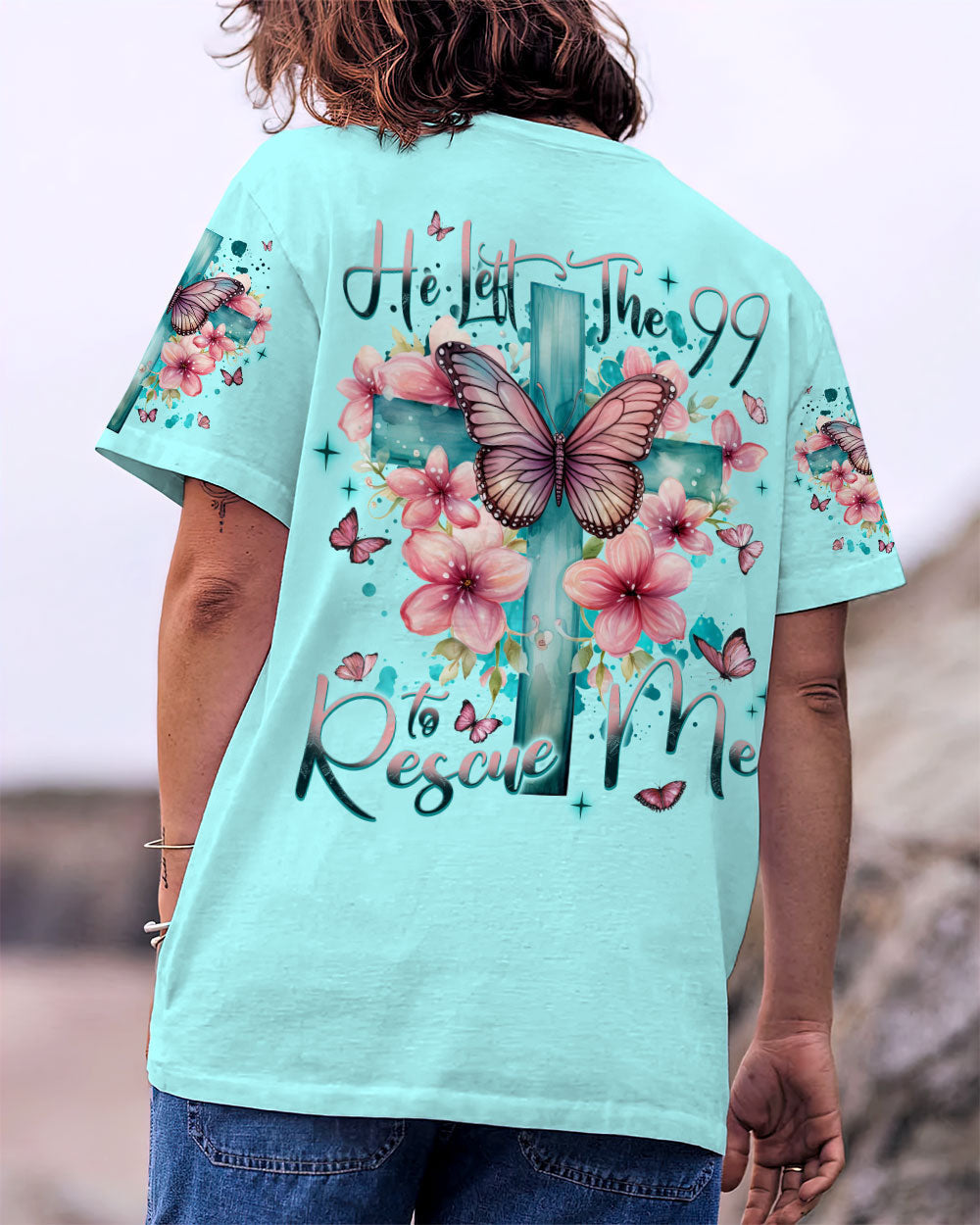 He Left The 99 Women's All Over Print Shirt - Tlnt1309231, easychoo.com