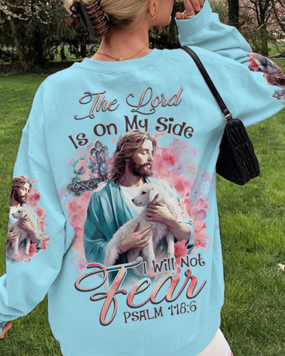 The Lord Is On My Side Lamb Women's All Over Print Shirt - Tlnz1909233, easychoo.com