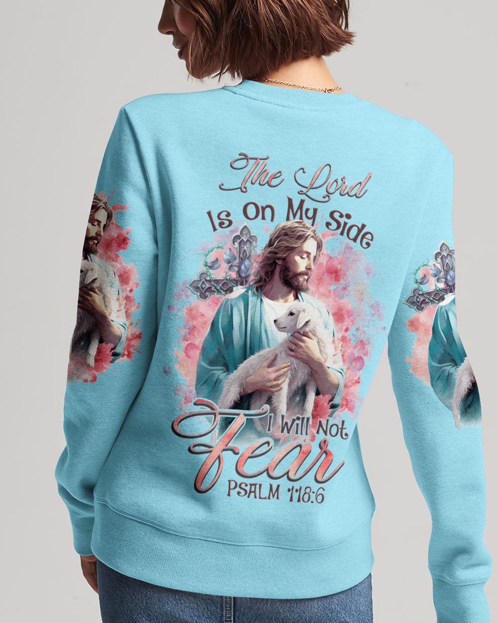 The Lord Is On My Side Lamb Women's All Over Print Shirt - Tlnz1909233, easychoo.com